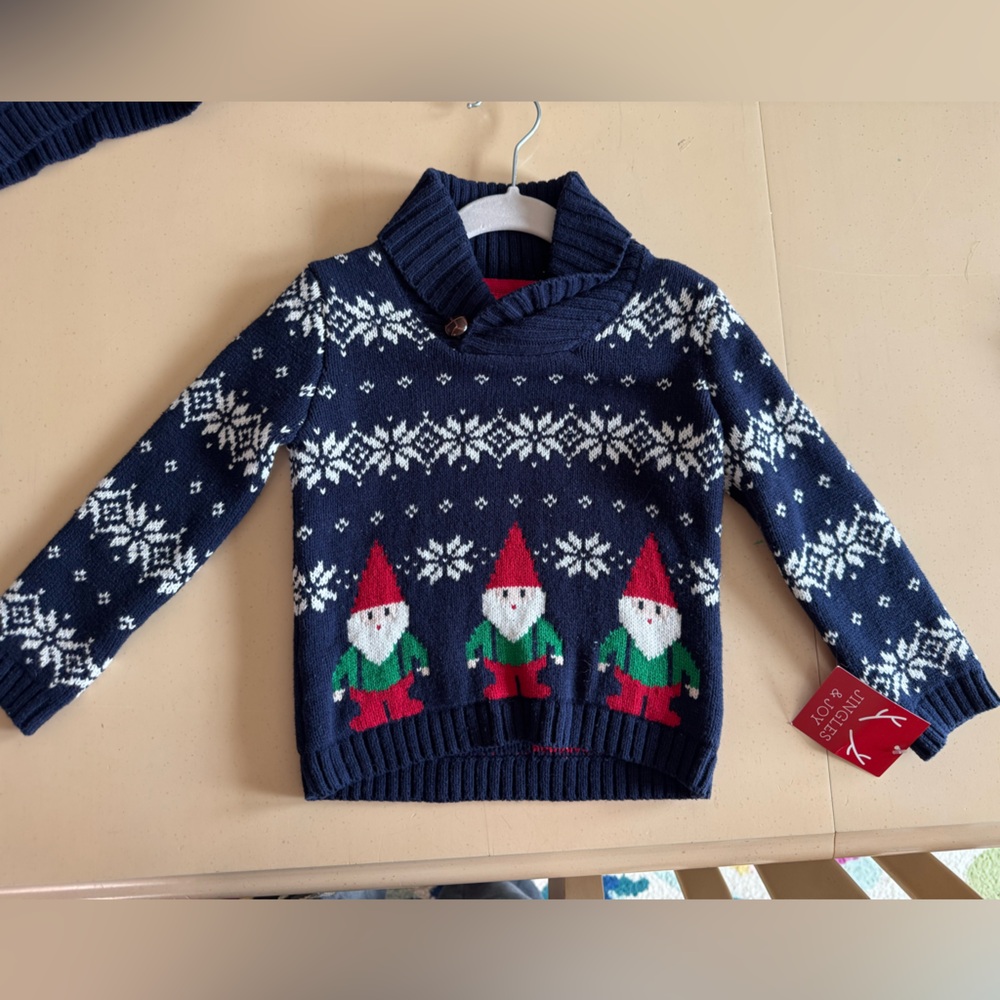 Jingle & Joy Navy Gnome Sweater